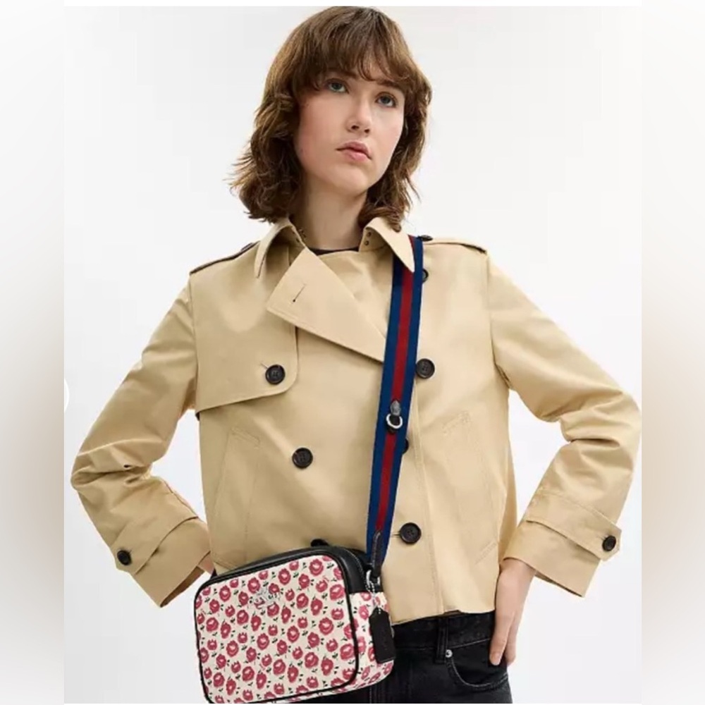 Coach Jamie Camera Floral Leather Crossbody Bag - NWT - Picture 2 of 9